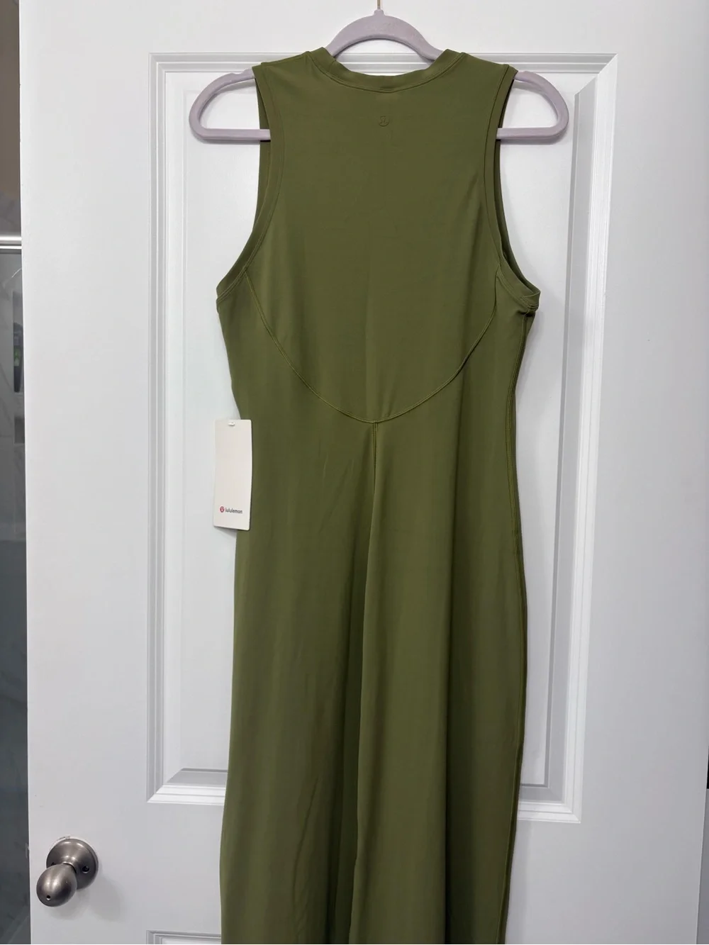 lululemon athletica Olive Green Sleeveless Midi Dress - Picture 4 of 4